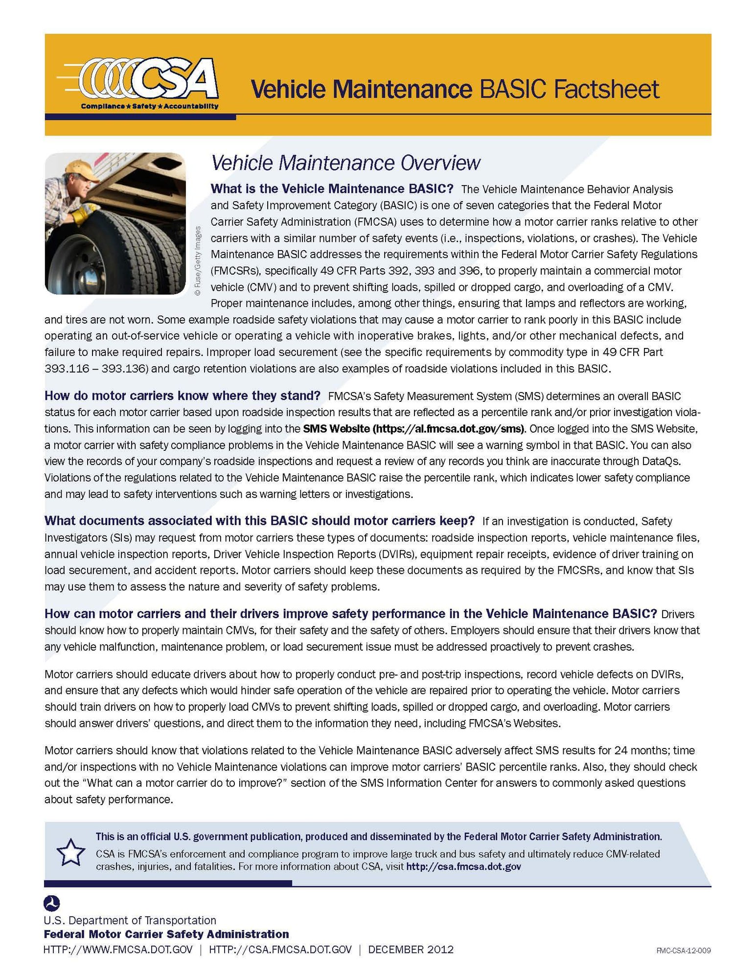 FMC_CSA_12_009_BASICs_VehMaint