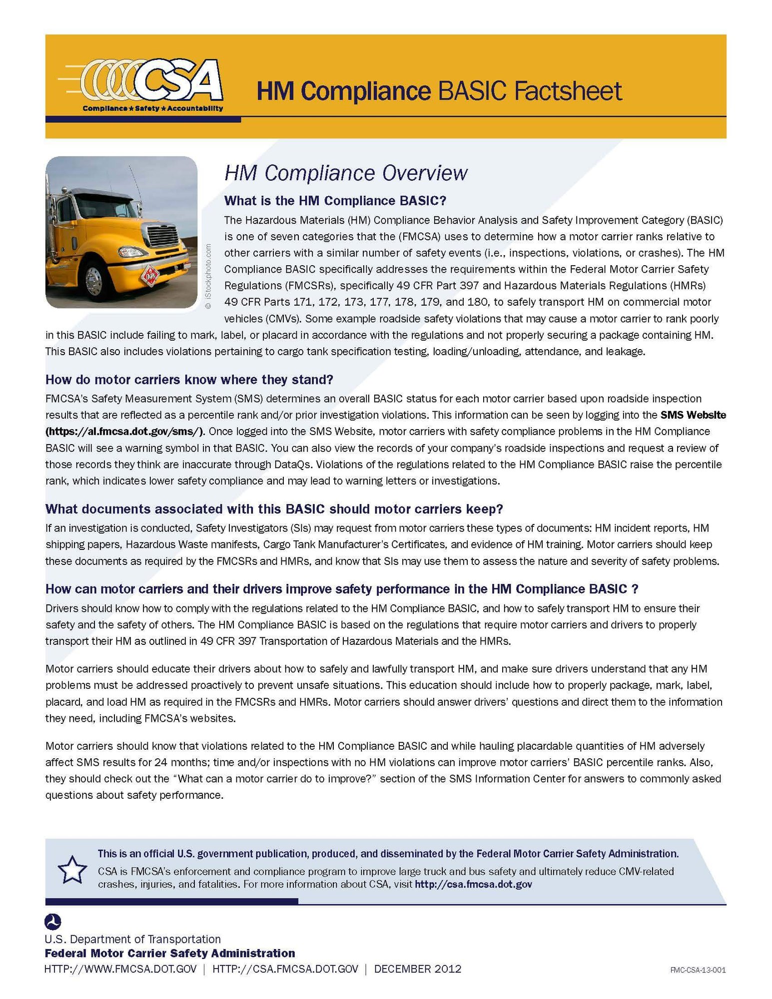 FMC_CSA_13_001_BASICs_HM_Compliance